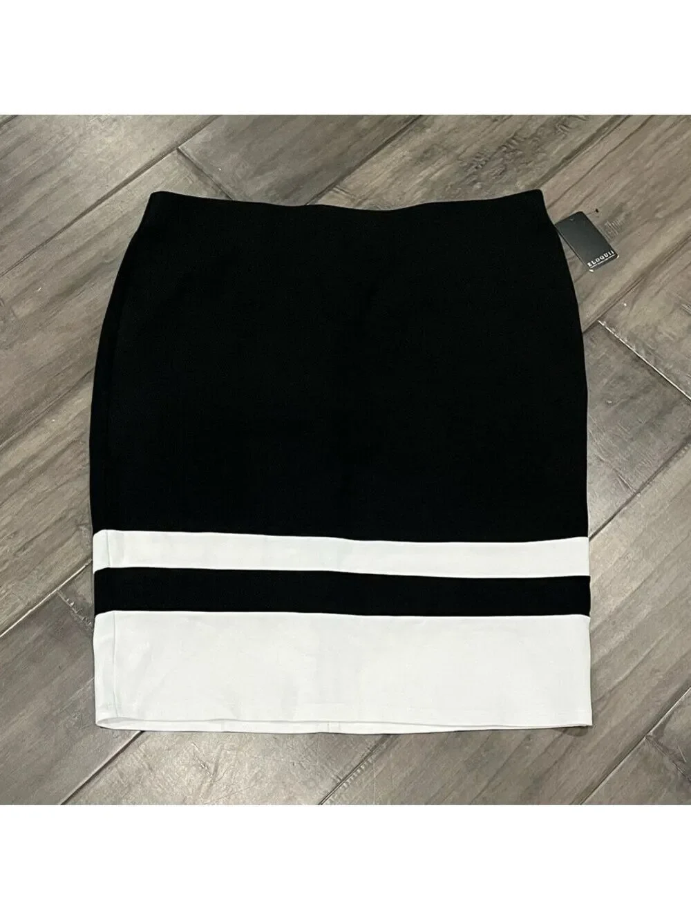 Eloquii Colorblock Column Skirt - Size 22